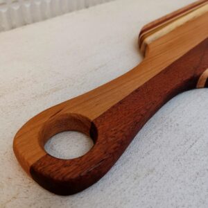Planche apéro en hêtre, sipo et teck 69x19cm